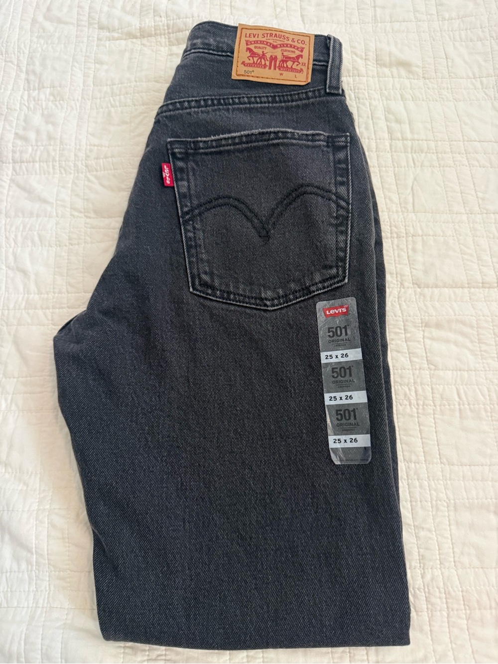 Levi's Black Straight-Leg 501 Women's Jeans
